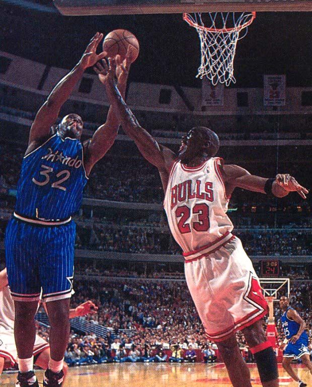 Shaquille Oneal Vs Michael Jordan Photo By Nbacarddotnet Photobucket 